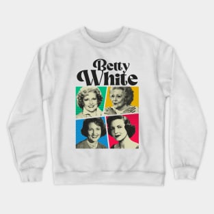 Betty White Comic Black Crewneck Sweatshirt